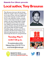 Tony Brasunas Reads Double Happiness at Alameda Free Library
