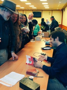 Signing Books at the Alameda Library